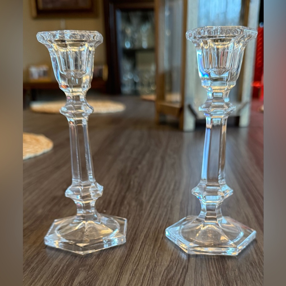 Elegant Crystal Candle Holders